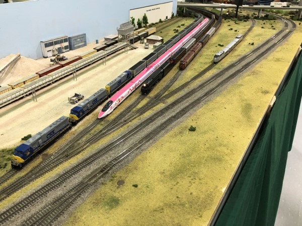 Trains from all eras pause in the North Jacksonville yard
